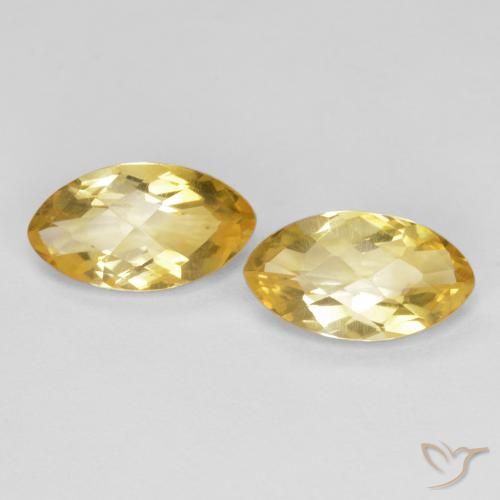 1.78ctw Natural Dorado Citrino, Marquesa, VS