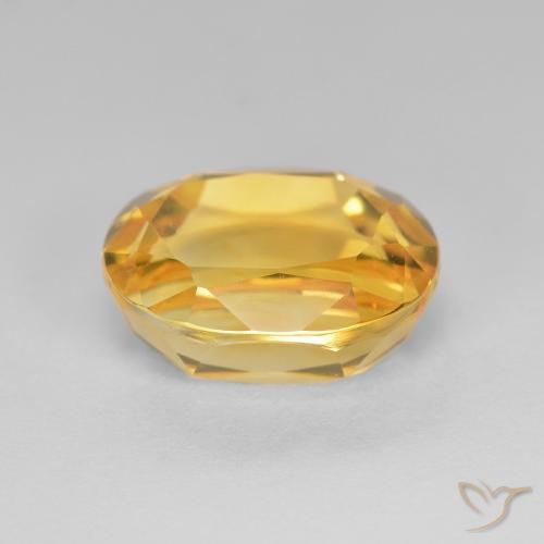 Citrino Dorado natural de 2.82 ct, Ovalada, VVS-VS