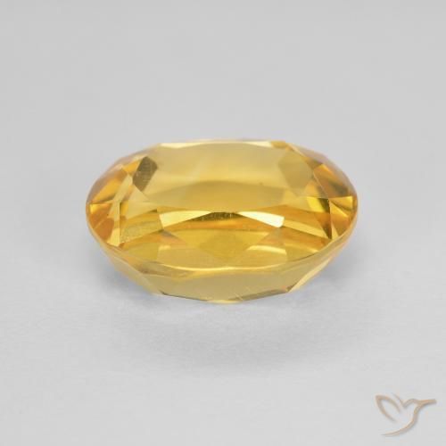 Citrino Dorado natural de 2.62 ct, Ovalada, VVS-VS