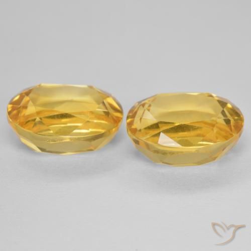 Gemas de Citrino Dorado natural de 5.56 ct, Ovalada, VVS-VS
