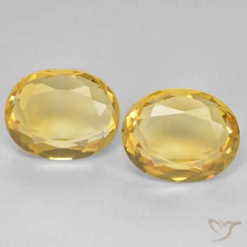 5.54ctw Natural Dorado Citrino, Ovalada, VVS-VS