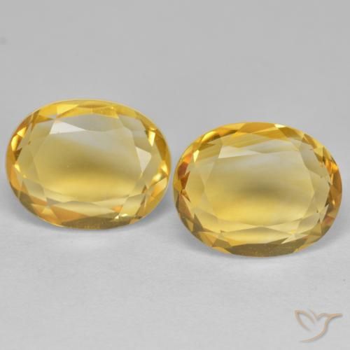 5.68ctw Natural Dorado Citrino, Ovalada, VVS-VS