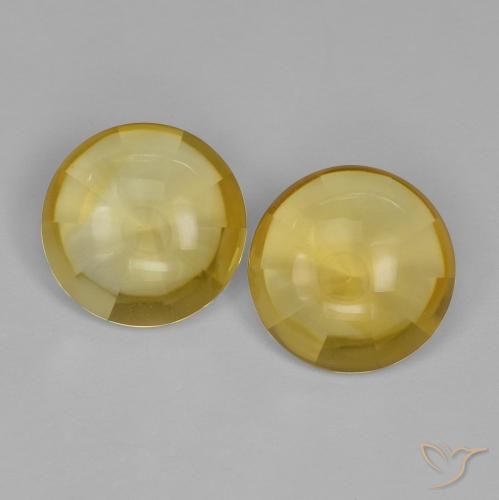 9.85ctw Natural Amarillo toscana Citrino, Redondo, Transparente