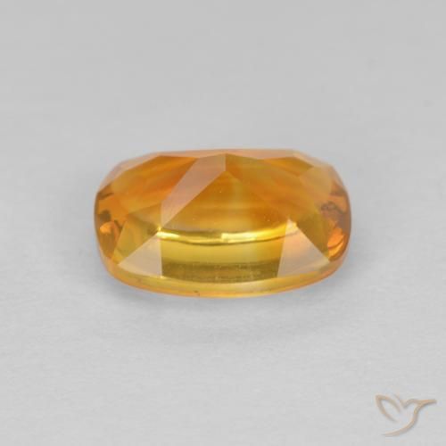 Citrino Dorado naranja natural de 1.33 ct, Forma Cojín, Transparente