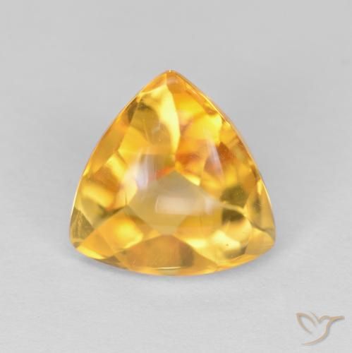 1.81ct Natural Naranja dorado Citrino, Trillón, Transparente