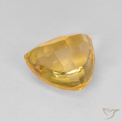 Citrino Naranja dorado natural de 1.81 ct, Trillón, Transparente
