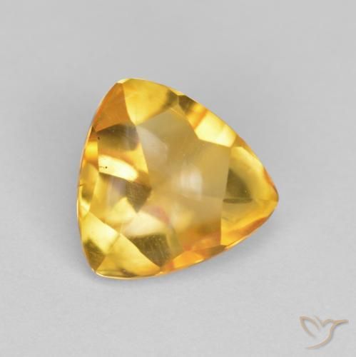 Citrino Dorado natural de 1.48 ct, Trillón, Transparente