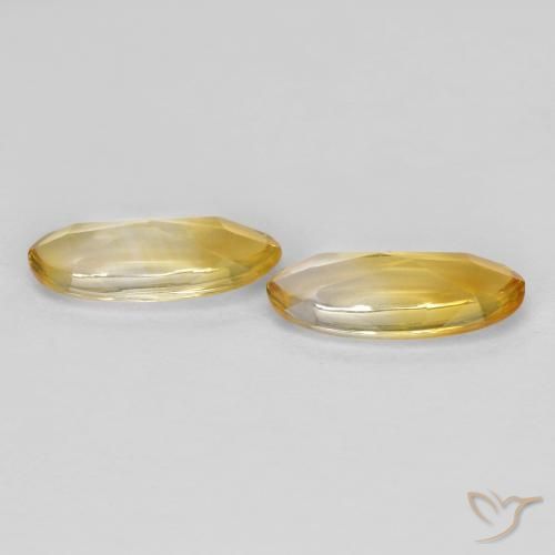 Gemas de Citrino Oro natural de 1.53 ct, Ovalada, Transparente