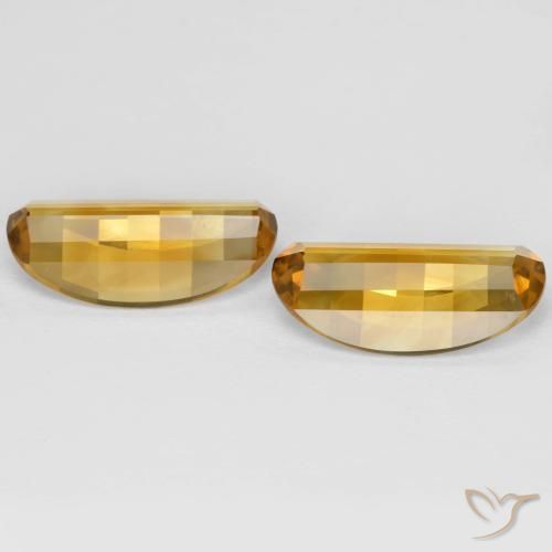 Gemas de Citrino Naranja dorado natural de 4.82 ct, Ovalada, VVS-VS