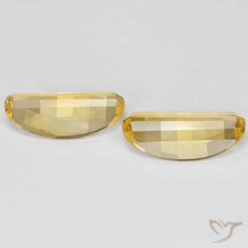 Gemas de Citrino Dorado natural de 4.91 ct, Ovalada, VVS