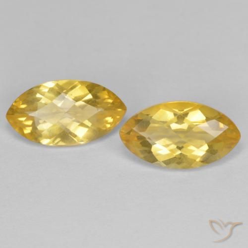 1.75ctw Natural Dorado Citrino, Marquesa, VS
