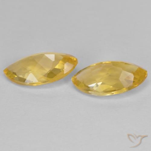Gemas de Citrino Dorado natural de 1.75 ct, Marquesa, VS