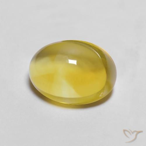 Citrino Dorado amarillento natural de 2.22 ct, Ovalada, Transparente
