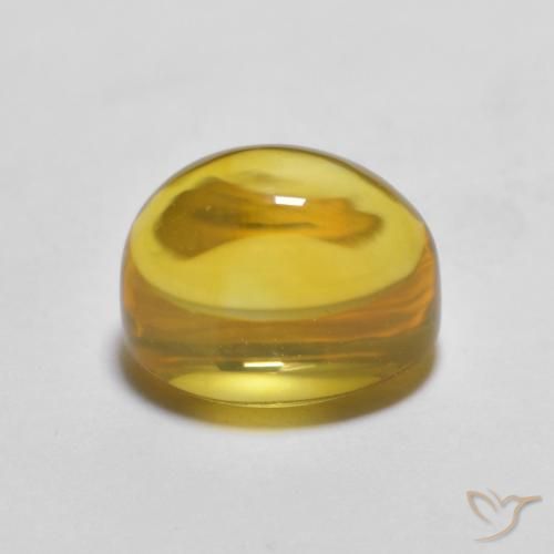 Citrino Dorado amarillento natural de 2.22 ct, Ovalada, Transparente