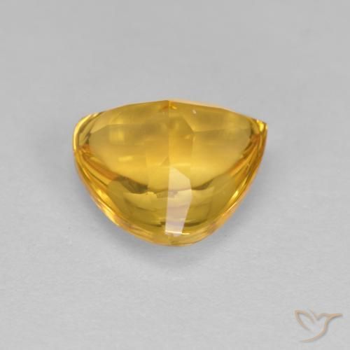 Citrino Dorado medio natural de 1.72 ct, Trillón, Transparente