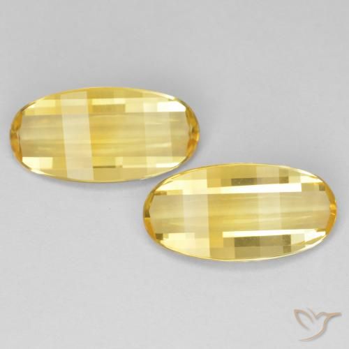 4.97ctw Natural Dorado medio Citrino, Ovalada, VVS-VS