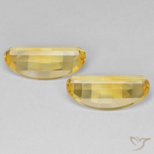 Gemas de Citrino Dorado medio natural de 4.97 ct, Ovalada, VVS-VS