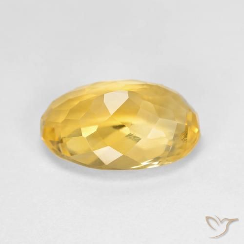 Citrino Dorado natural de 4.03 ct, Ovalada, VS