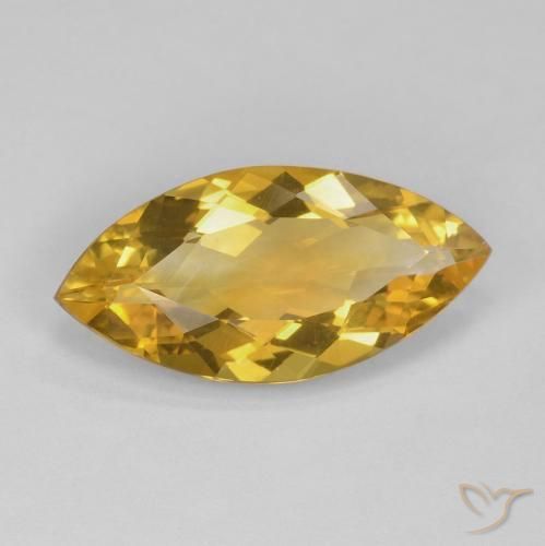 Citrino Naranja dorado natural de 5.63 ct, Marquesa, VVS-VS