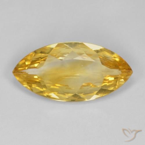 5.64ct Natural Dorado medio Citrino, Marquesa, VVS