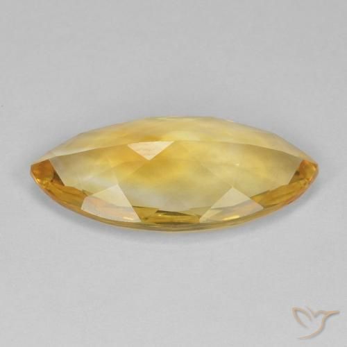 Citrino Dorado medio natural de 5.64 ct, Marquesa, VVS