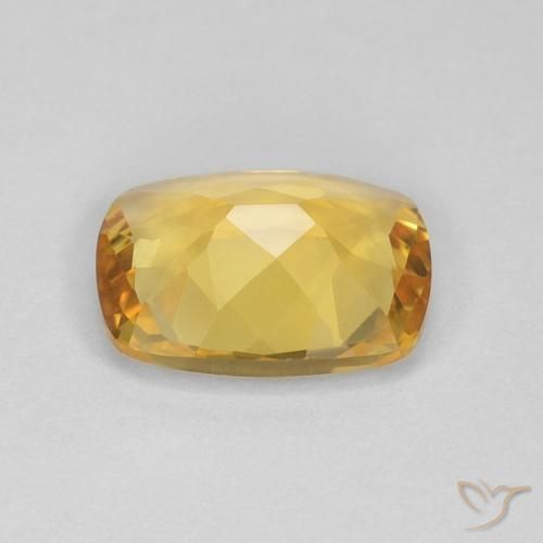 Citrino Naranja dorado natural de 2.18 ct, Forma Cojín, VVS