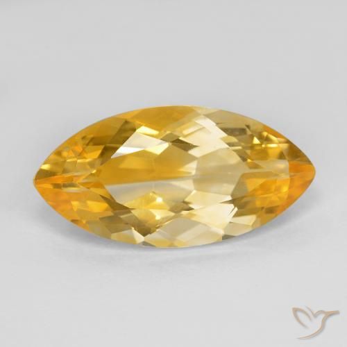 7.42ct Natural Dorado medio Citrino, Marquesa, VVS