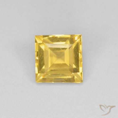 1.06ct Natural Dorado Citrino, Cuadrado, VVS-VS