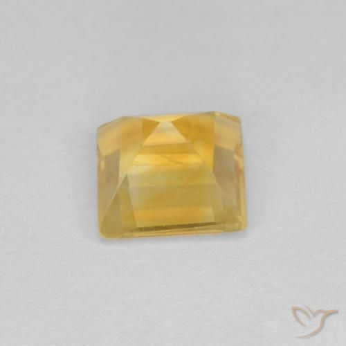Citrino Dorado claro natural de 0.97 ct, Cuadrado, VS