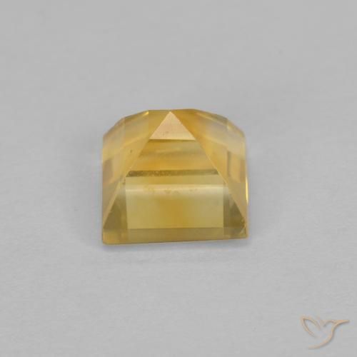 Citrino Dorado natural de 1.28 ct, Cuadrado, VVS-VS
