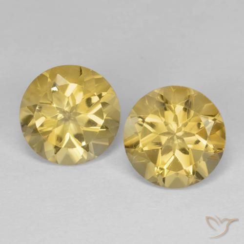 3.53ctw Natural Dorado Citrino, Redondo, VVS
