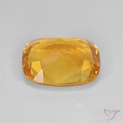 Citrino Dorado natural de 3.53 ct, Forma Cojín, VVS