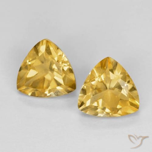1.44ctw Natural Dorado medio Citrino, Trillón, VVS