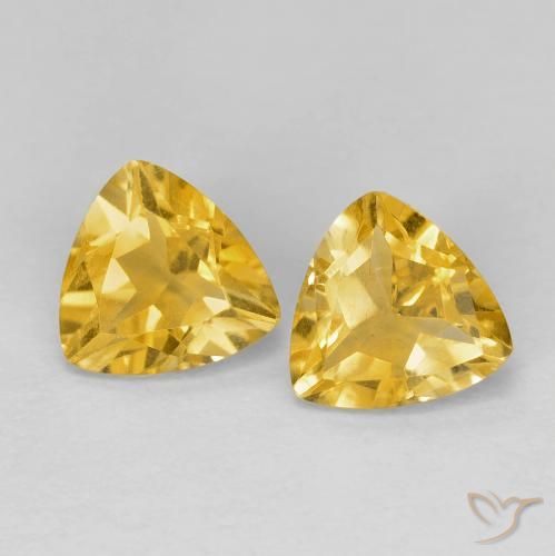 1.38ctw Natural Dorado medio Citrino, Trillón, VVS