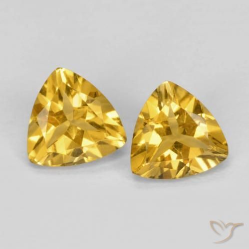 1.33ctw Natural Naranja dorado Citrino, Trillón, VVS