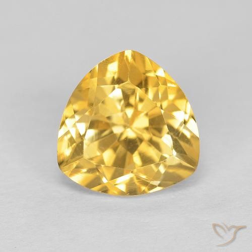 1.98ct Natural Dorado medio Citrino, Trillón, VVS