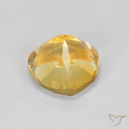 Citrino Dorado medio natural de 1.98 ct, Trillón, VVS