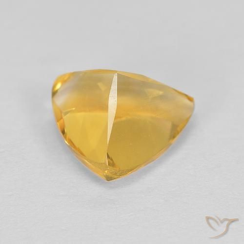 Citrino Dorado medio natural de 1.75 ct, Trillón, VVS