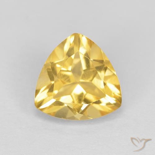 1.72ct Natural Dorado medio Citrino, Trillón, VVS