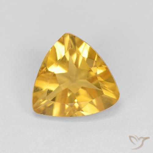 1.67ct Natural Dorado medio Citrino, Trillón, VVS