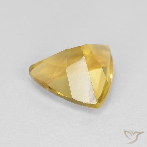 Citrino Dorado medio natural de 2.08 ct, Trillón, Transparente