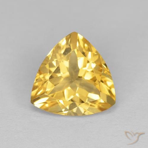 1.64ct Natural Dorado medio Citrino, Trillón, VVS