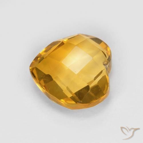 Citrino Dorado oscuro natural de 1.81 ct, Corazón, VVS