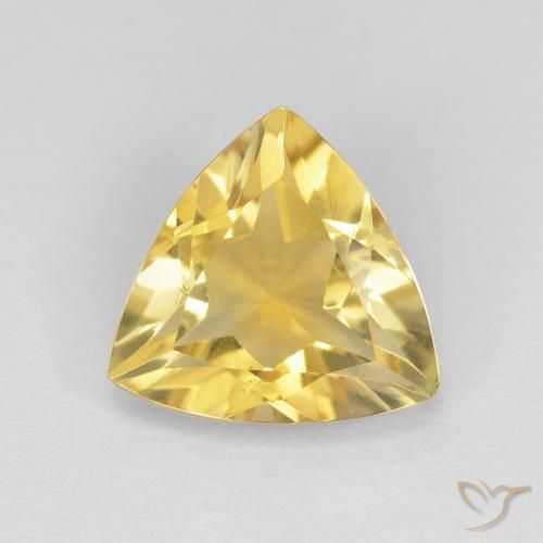 1.54ct Natural Dorado claro Citrino, Trillón, VVS