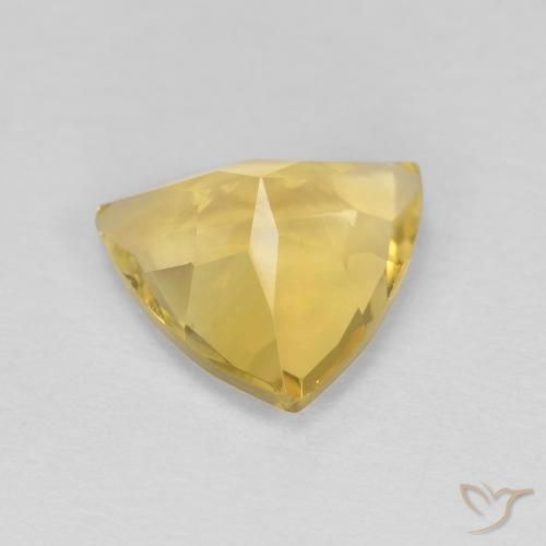 Citrino Dorado claro natural de 1.54 ct, Trillón, VVS