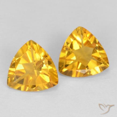 1.25ctw Natural Dorado medio Citrino, Trillón, VS