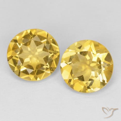3.07ctw Natural Dorado Citrino, Redondo, VVS