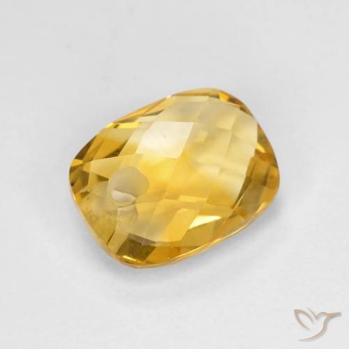 Citrino Dorado oscuro natural de 1.97 ct, Forma Cojín, VVS-VS