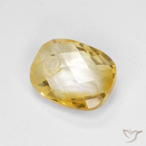 Citrino Dorado natural de 1.93 ct, Forma Cojín, VVS-VS