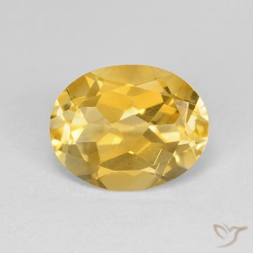 3.09ct Natural Dorado Citrino, Ovalada, VVS